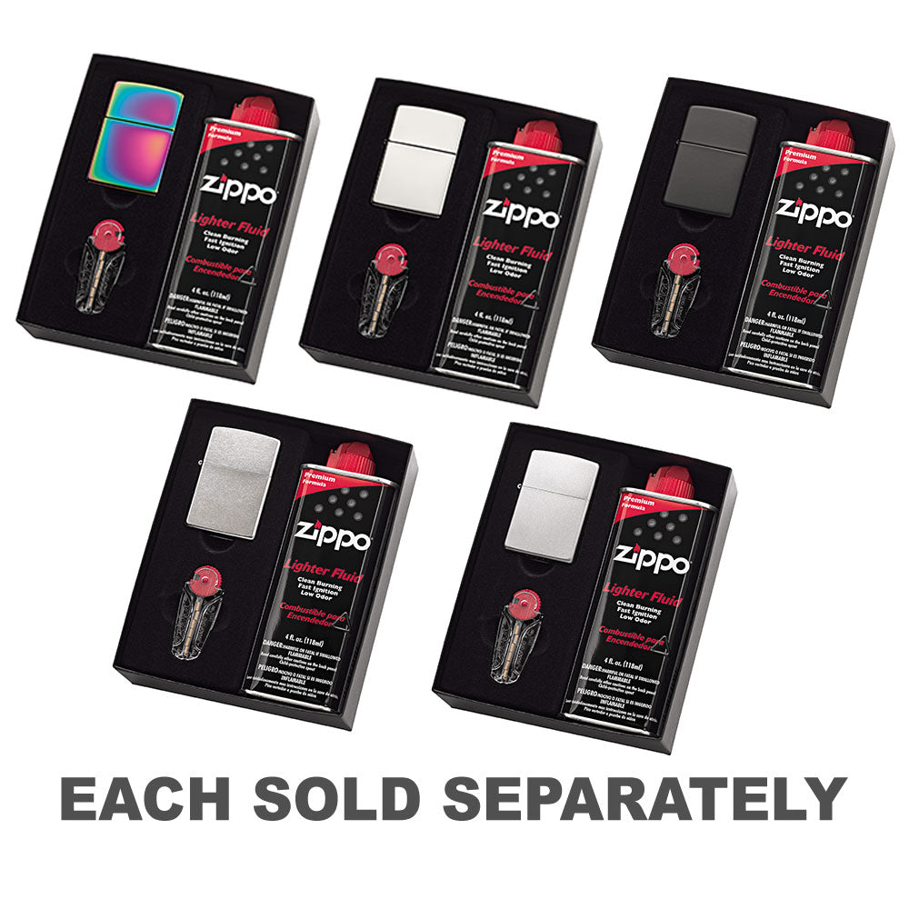 Zippo plus léger avec un pack cadeau fluide et silex