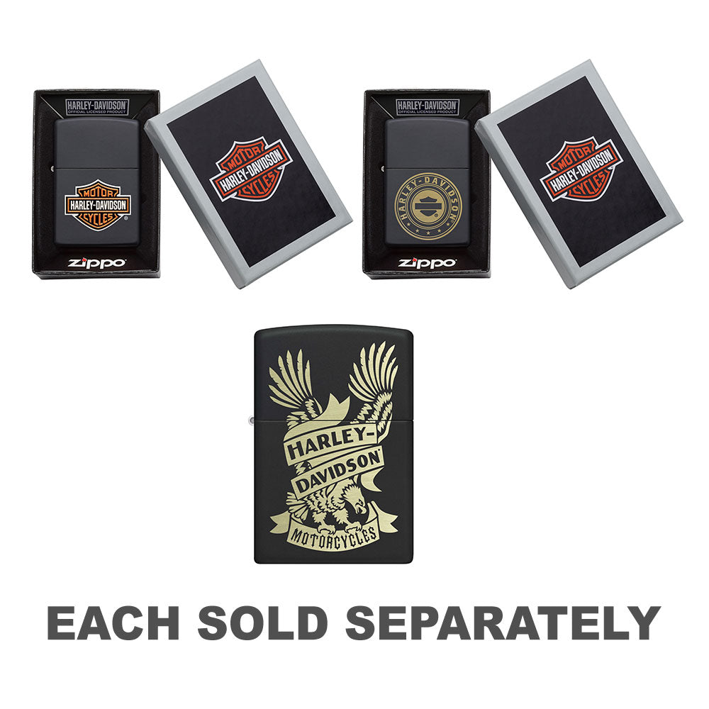 Zippo Harley Davidson Matte Black plus léger
