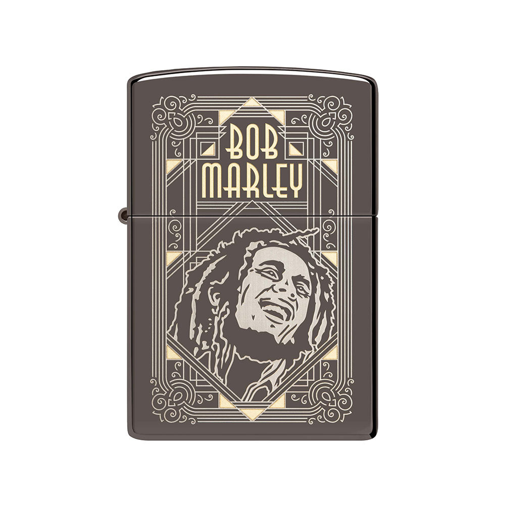 Briquet de glace noire de Zippo Bob Marley