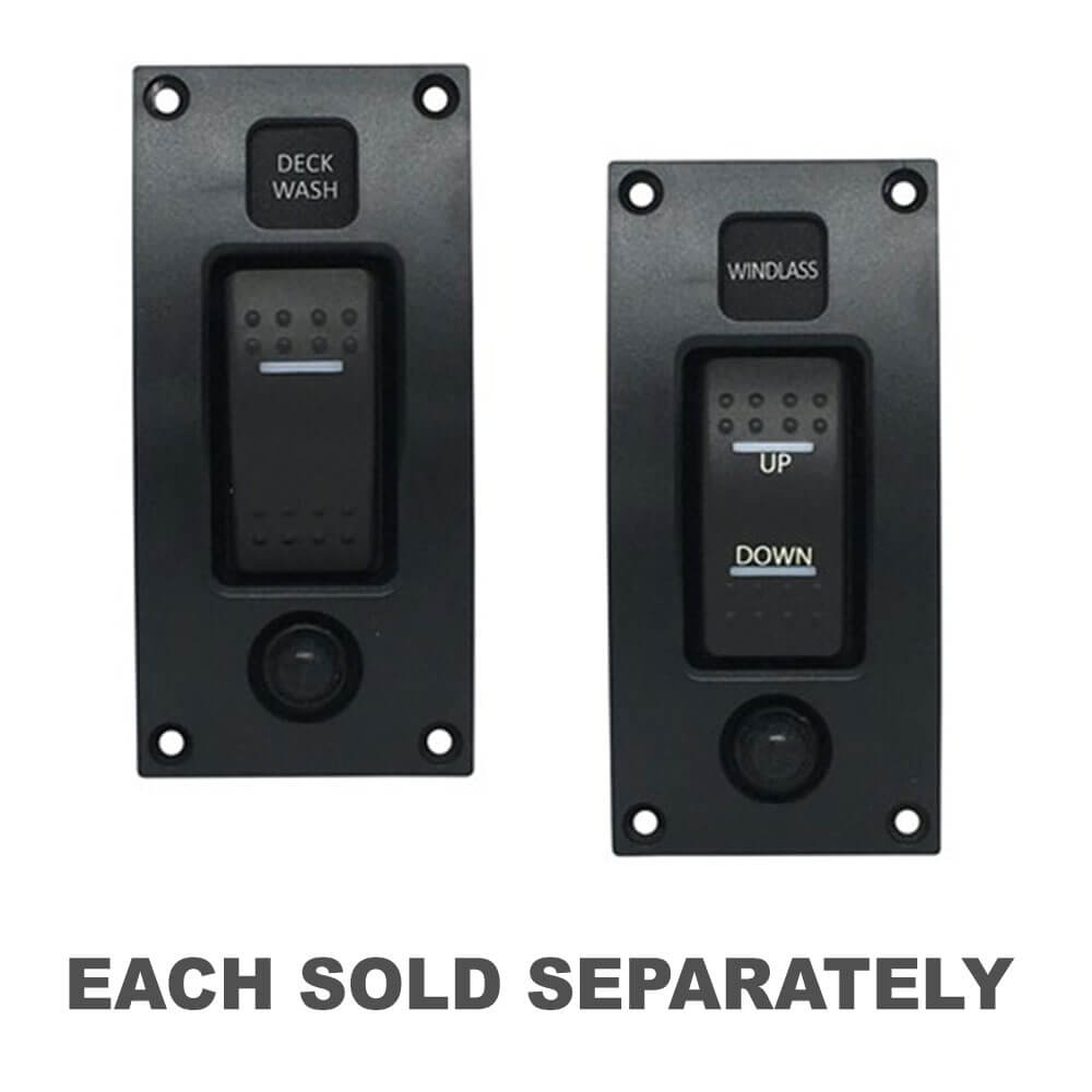 Panneau de commutateur rétro-éclairé 12-24VDC (IP66)