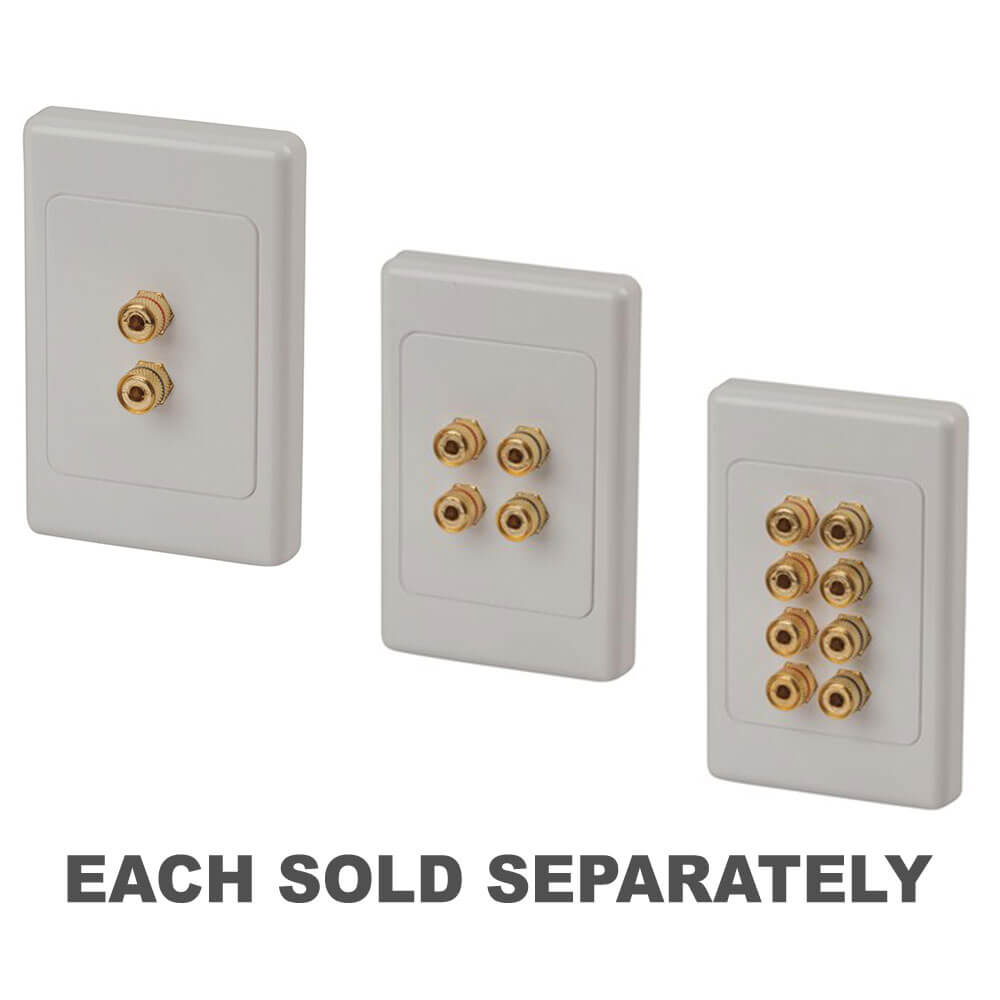 Terminaux de liaison aux bananes sur plaque murale