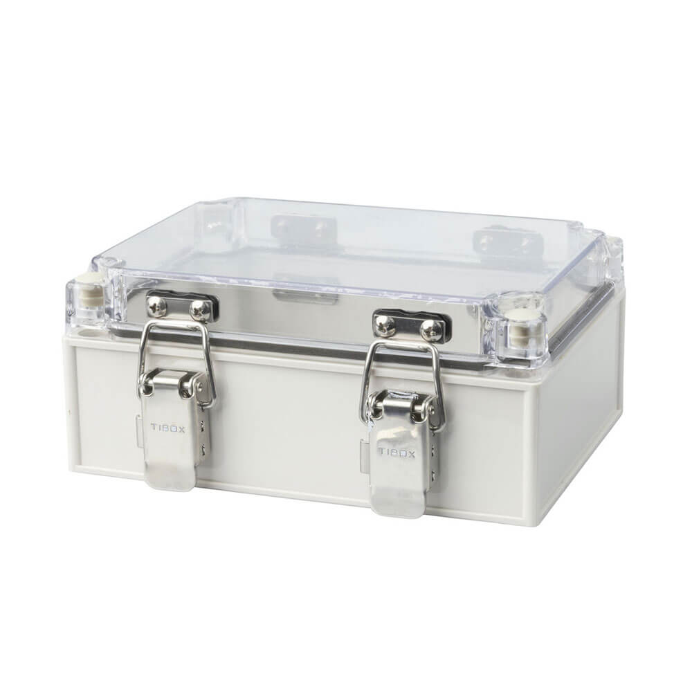 Boîtier de boîte Plastc avec couvercle transparent (175x125x75 mm)