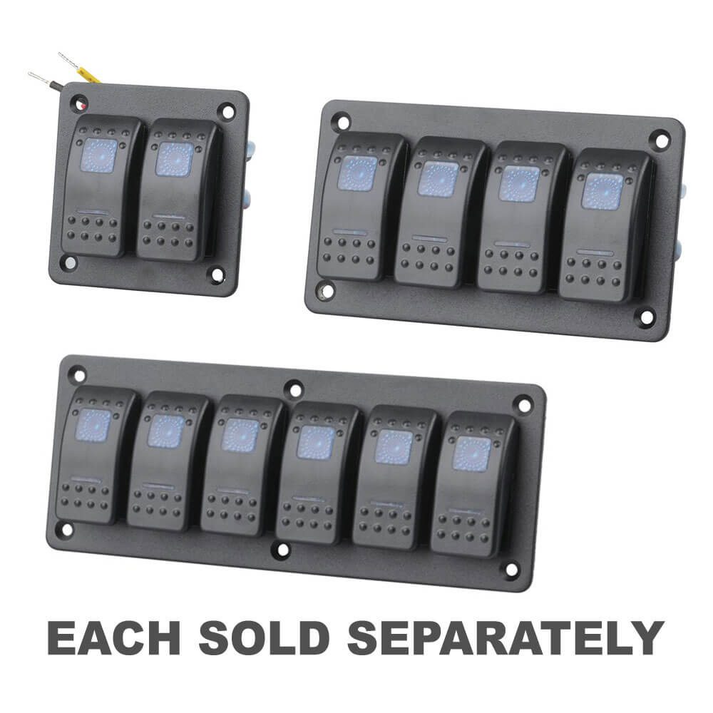 Panneau de commutateur à bascule illuminé (LED bleue)