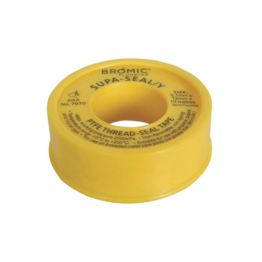 Bromic Gas Adapter Tread Tape Yellow (0,1x12mmx10m)