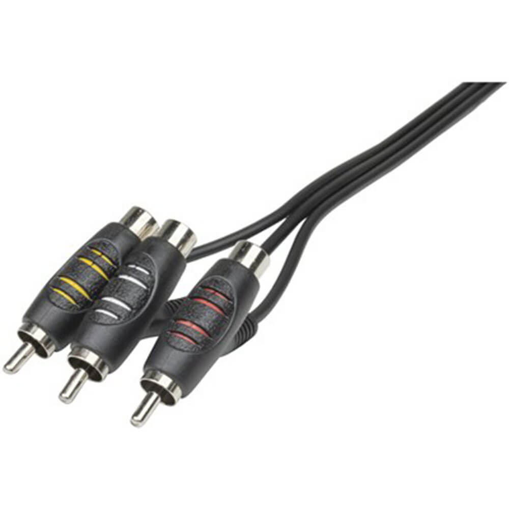 3 bouchons RCA Piggyback à 3 bouchons RCA Câble audio visuel 1,5 m