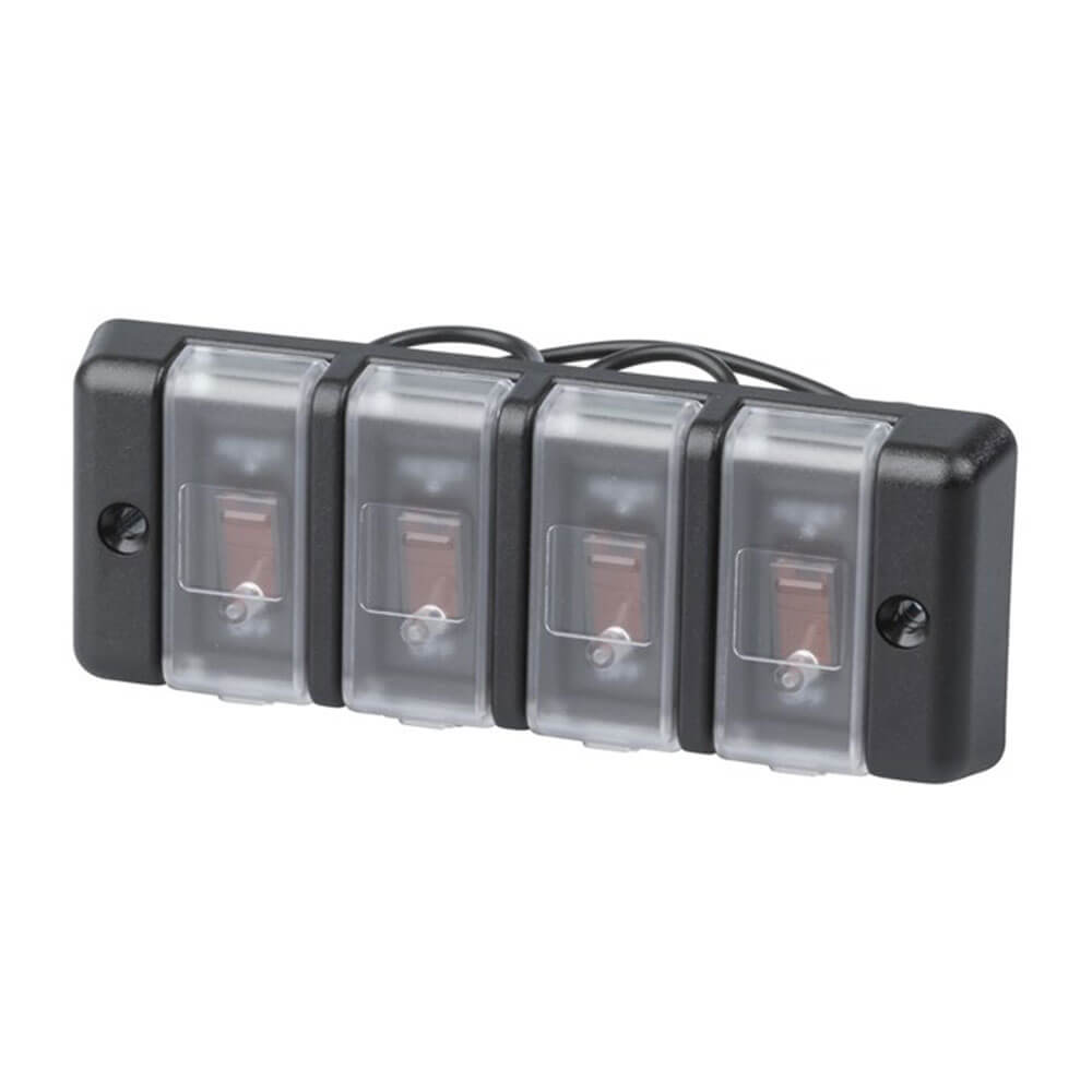 Bank et disjoncteur de commutateur et de circuit de gang anti-Tamper 4 (12VDC)