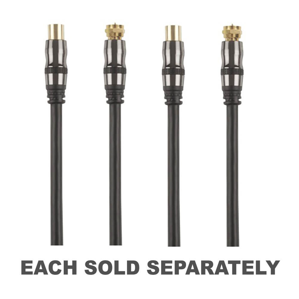 Concord Flexible TV plug to F-Type Plug Cable Cable COXIAL