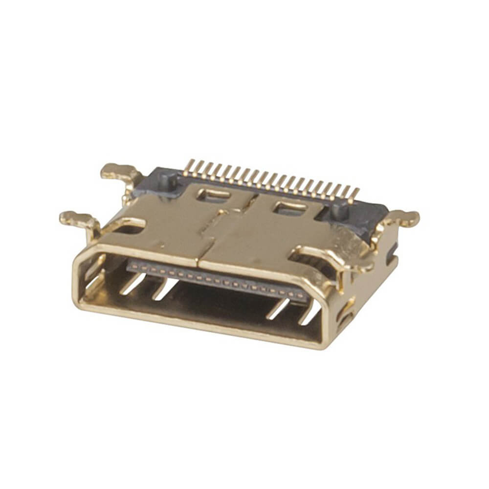 Douille HDMI plaquée or pour le montage PCB (Mini)