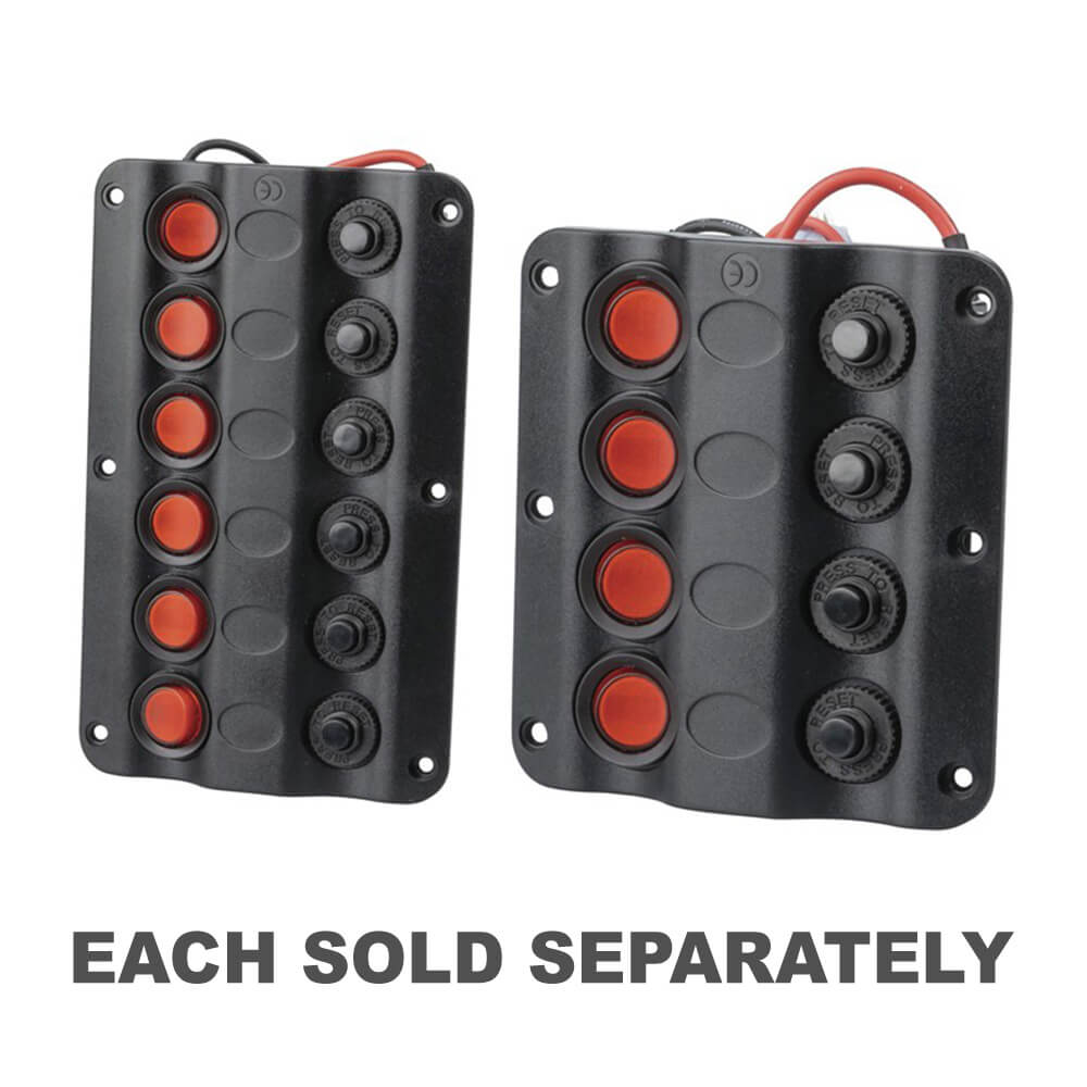 Panneau d'interrupteur marin avec disjoncteurs