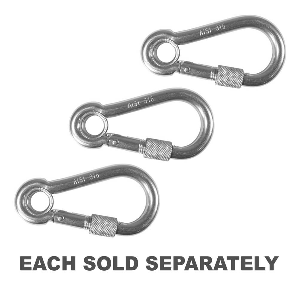 Crochet instantané de style carabine avec collier de verrouillage