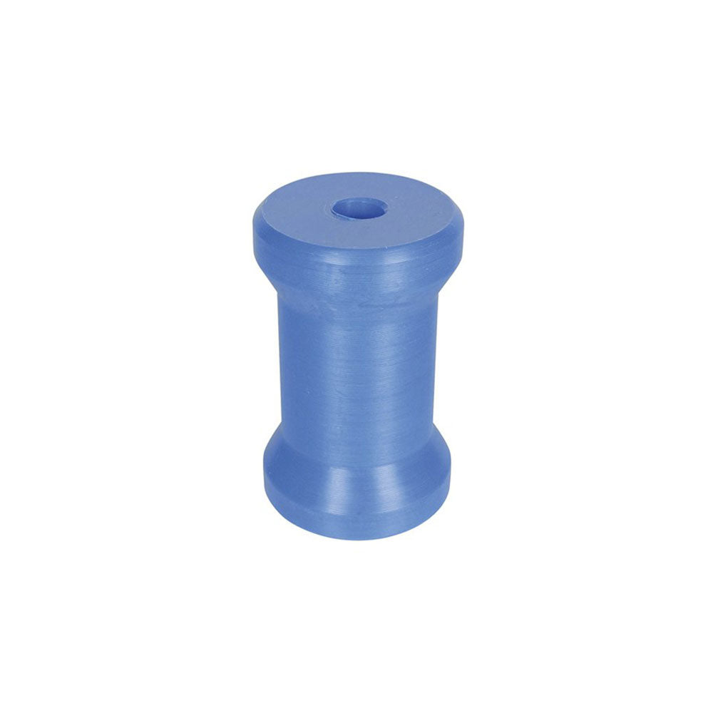 Rouleau de quille 114 mm avec alésage de 17 mm (bleu)