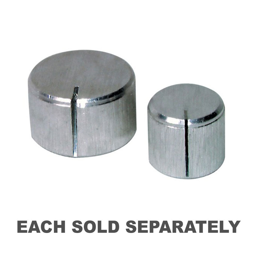 Bouton en aluminium brossé