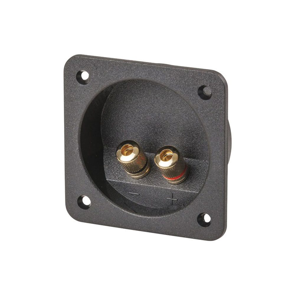 Borne de vis de banane sur la plaque (or)