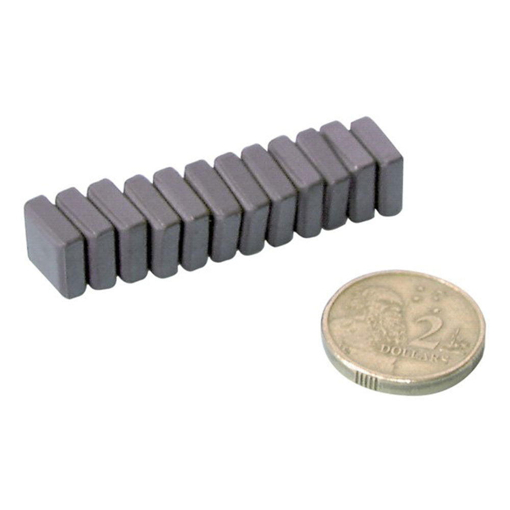 Aimants de ferrite 12 pc (10x10x4 mm)