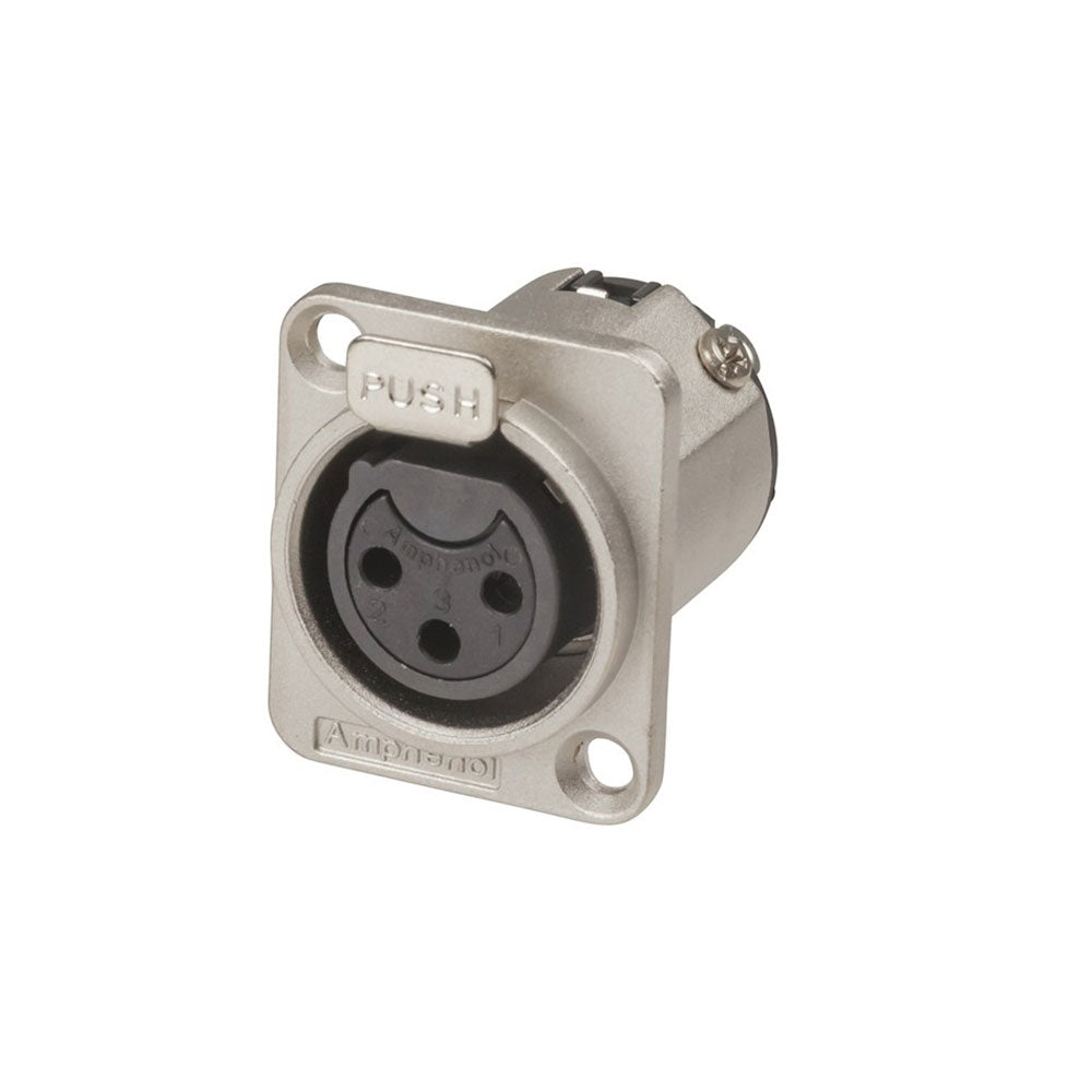 Châssis Amphenol Mount D-Series XLR Socket (femelle)