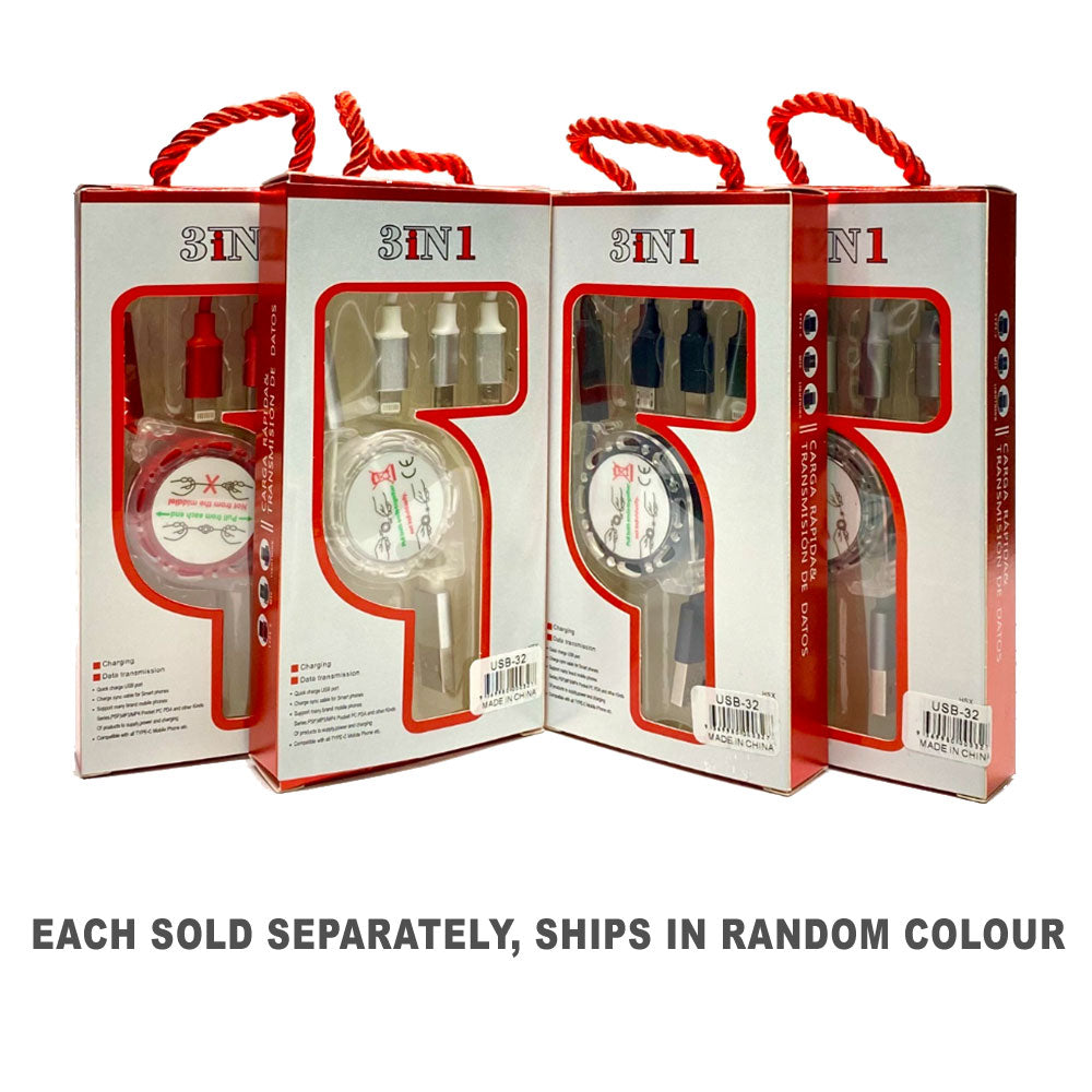 Câble de données USB universel 3-en-1