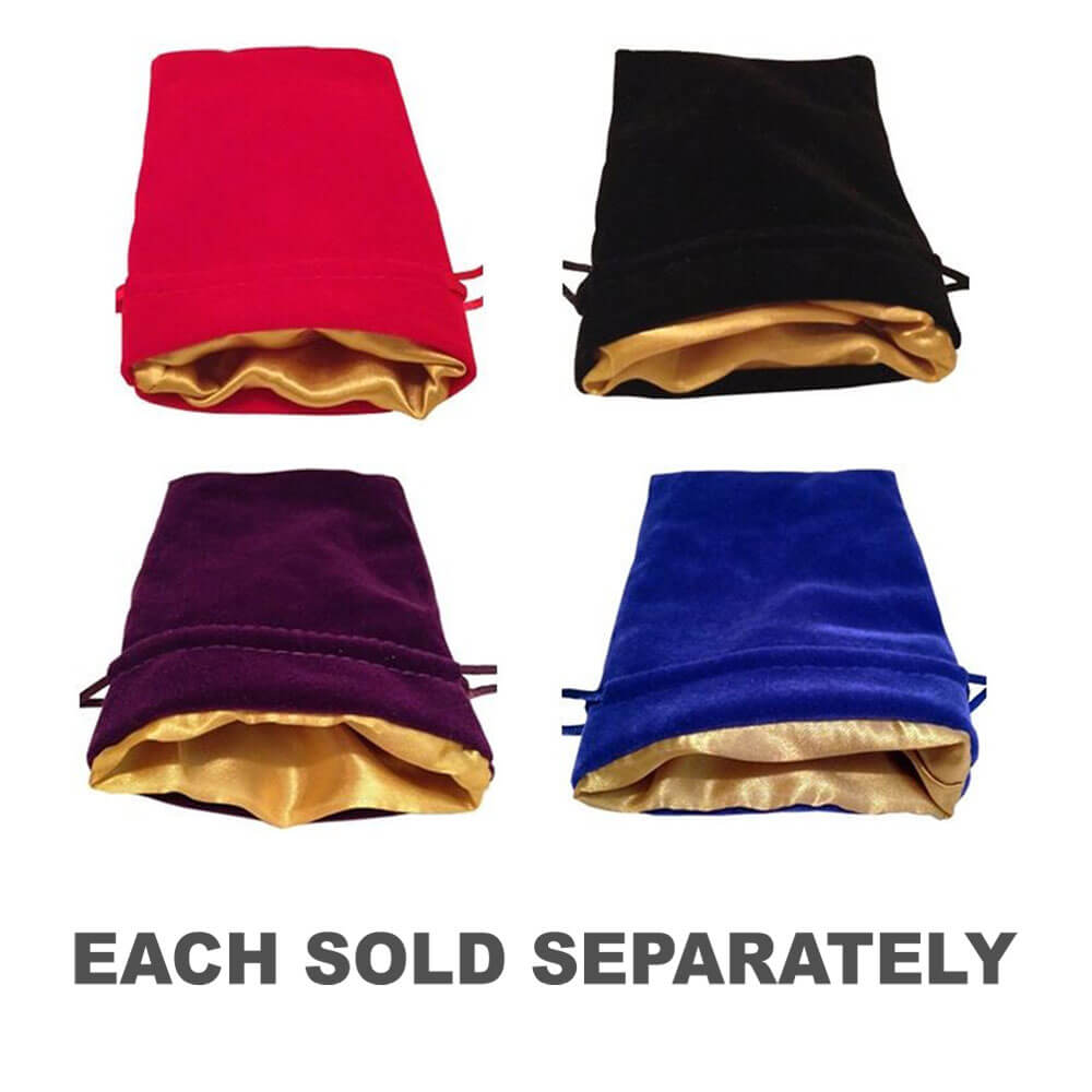 Sac en dés en velours MDG (avec doublure en satin en or)