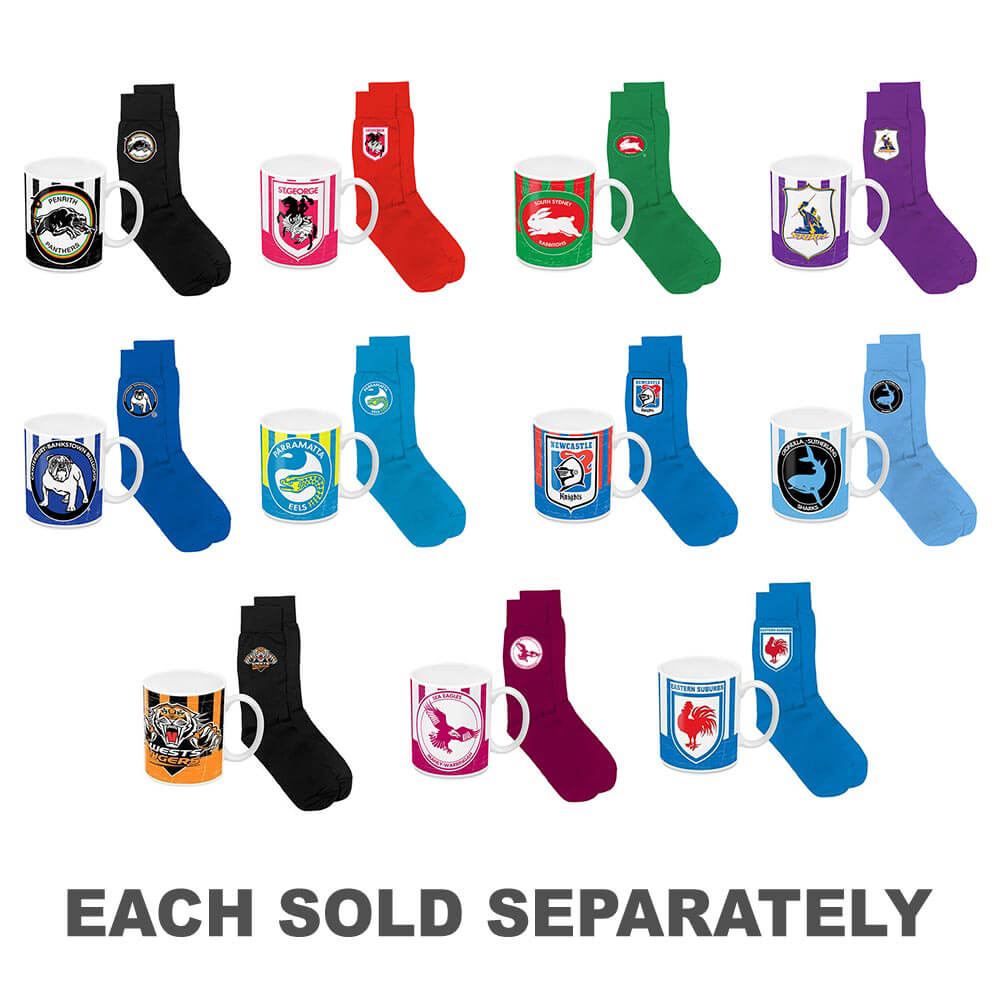 Pack de patrimoine de tasse de café NRL et de chaussettes