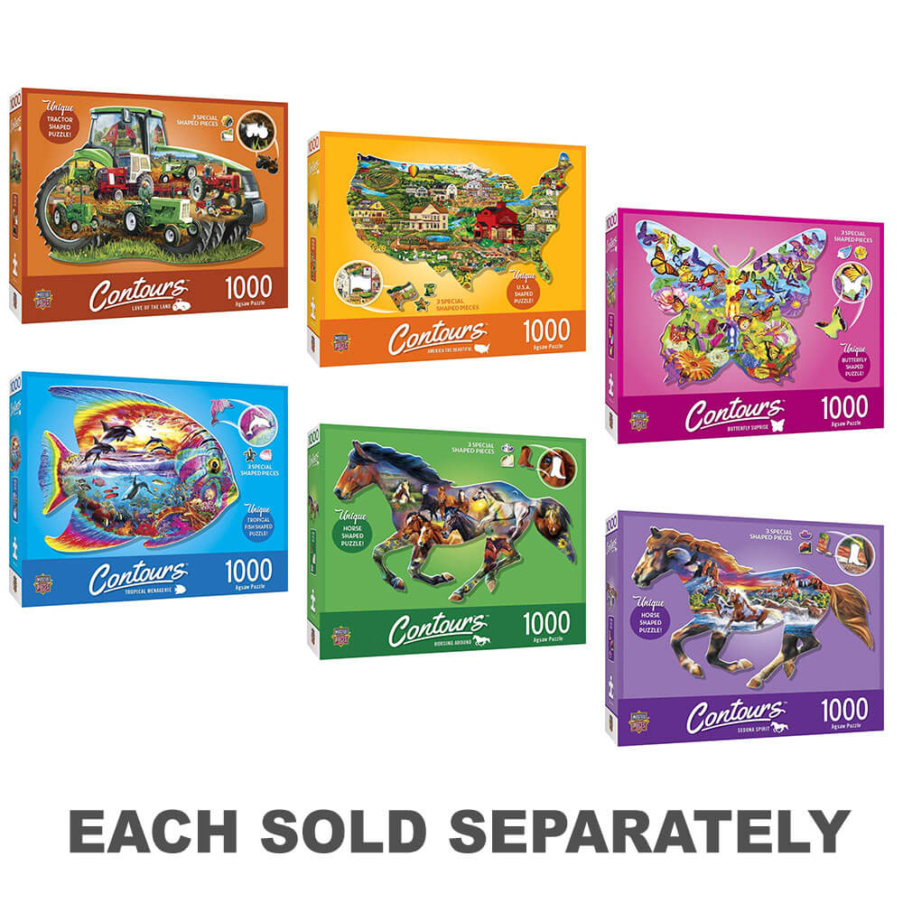 MP Contours en forme de puzzle (1000pcs)