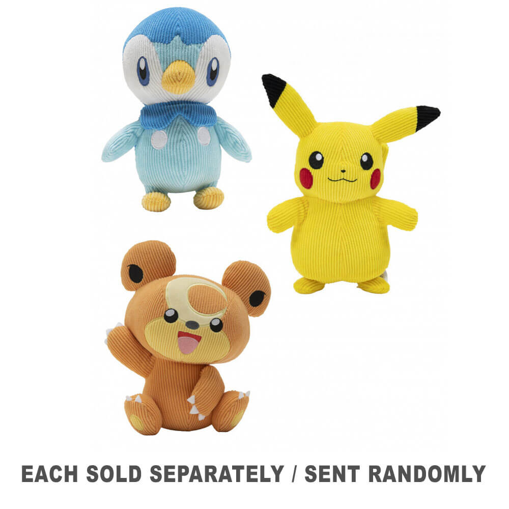 Pokemon Select Corduroy Plush 8 "(1pc Style aléatoire)