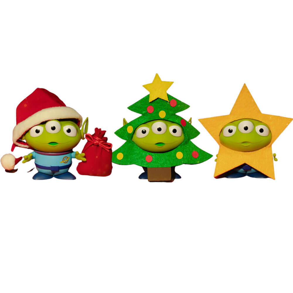 Beast Kingdom Mini Attack de Noël Alien (paquet de 3)