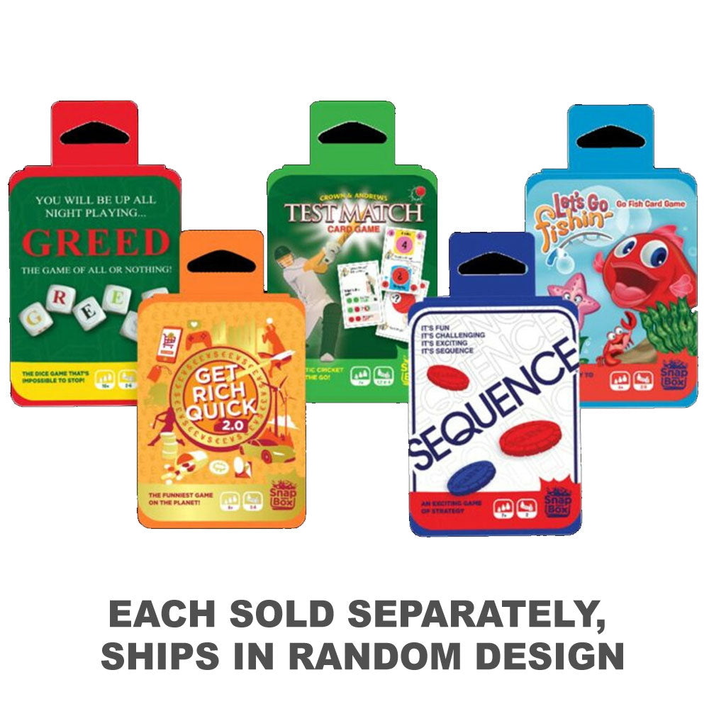 Jeu de cartes pré-emballé Snapbox (1pc aléatoire)