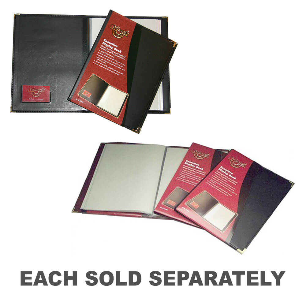 Livre d'affichage exécutif de Waterville A4 (noir)