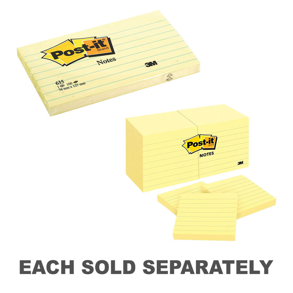 Post-It Notes jaune doublé (12pk)