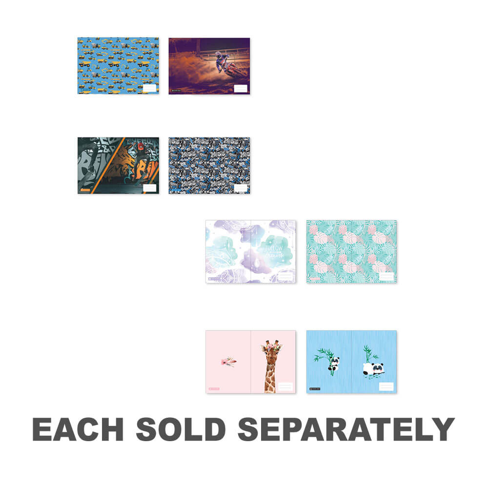 Scolaire Buzz Mixed Designs Couvertures de livres A4 (24pk)