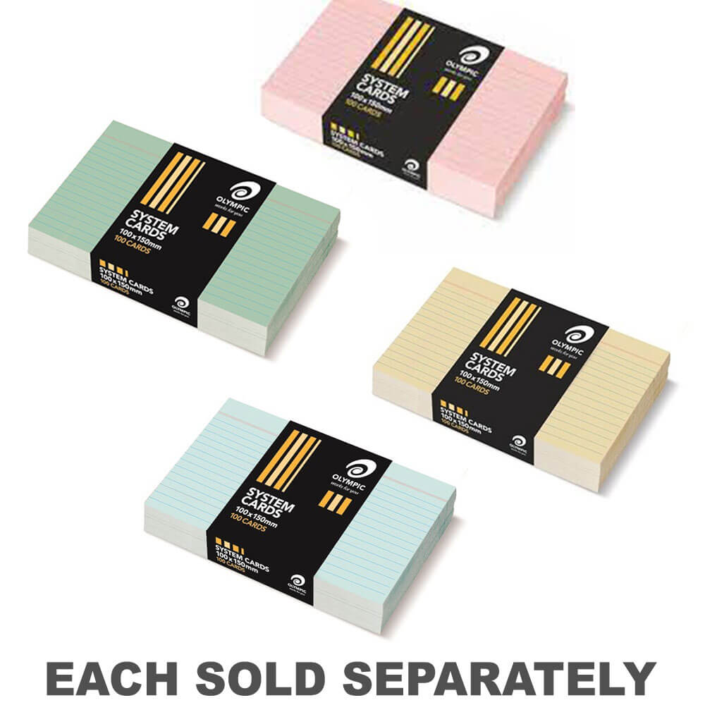 Cartes système dirigées olympiques (100pk) 6x4
