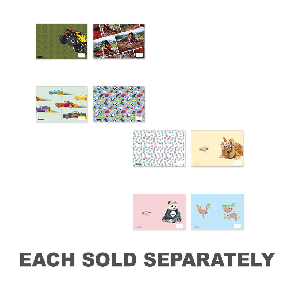 Scolaire Buzz Mixed Designs Coverbbook Couvre A4 24pk