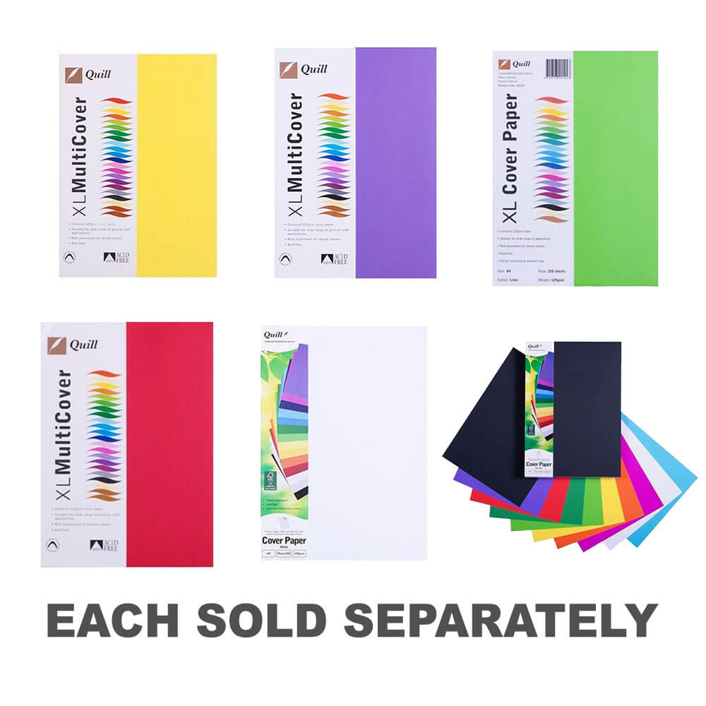 Papier de couverture de quill A4 125gsm (250pk)