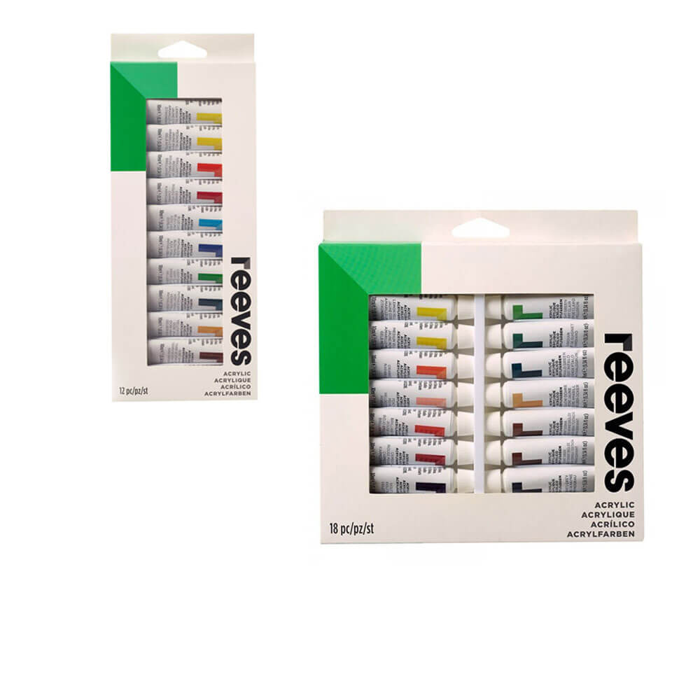 Tubes de peinture Reeves Set 12 ml acrylique