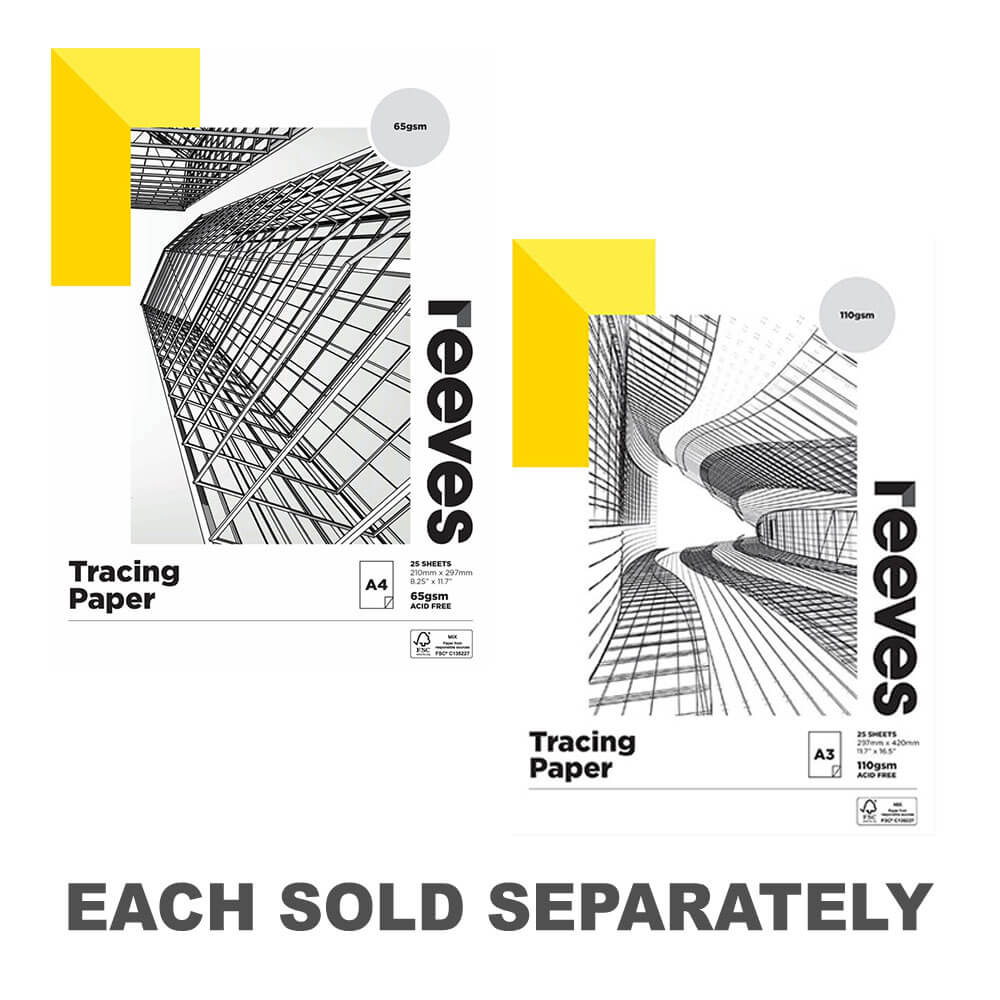 Reeves Traçage de papier pad 65gsm (25 feuilles)