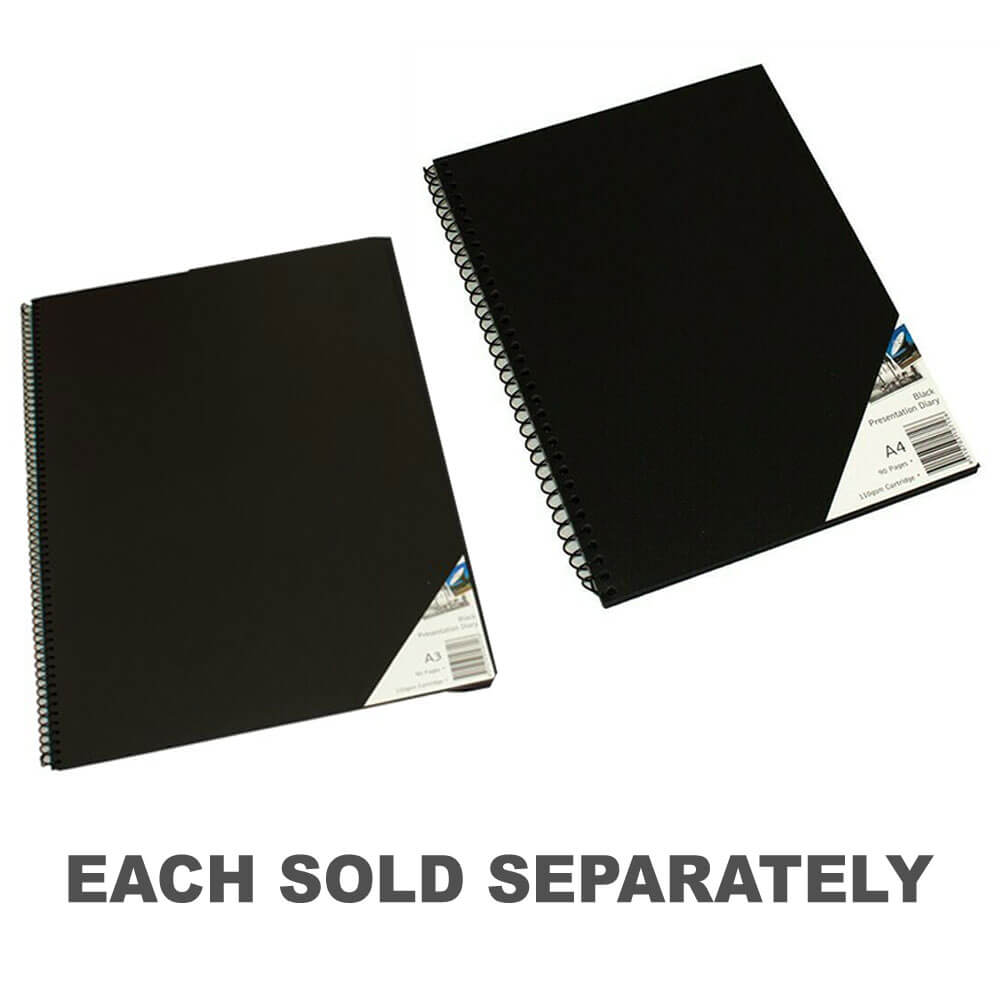 Papier noir d'art visuel en spirale quill (45 feuilles)