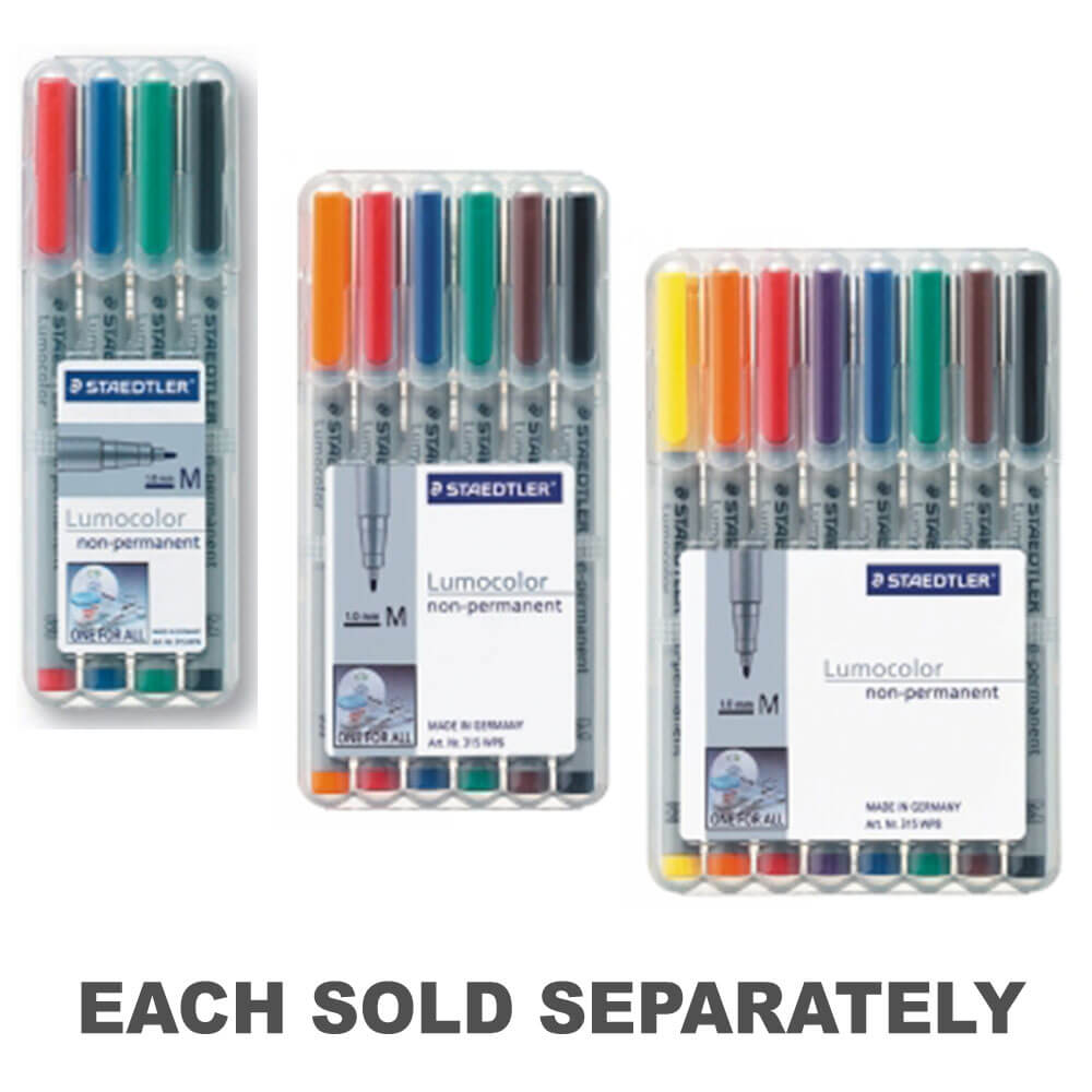 Staedtler Water Soluble Marker Medium assorti