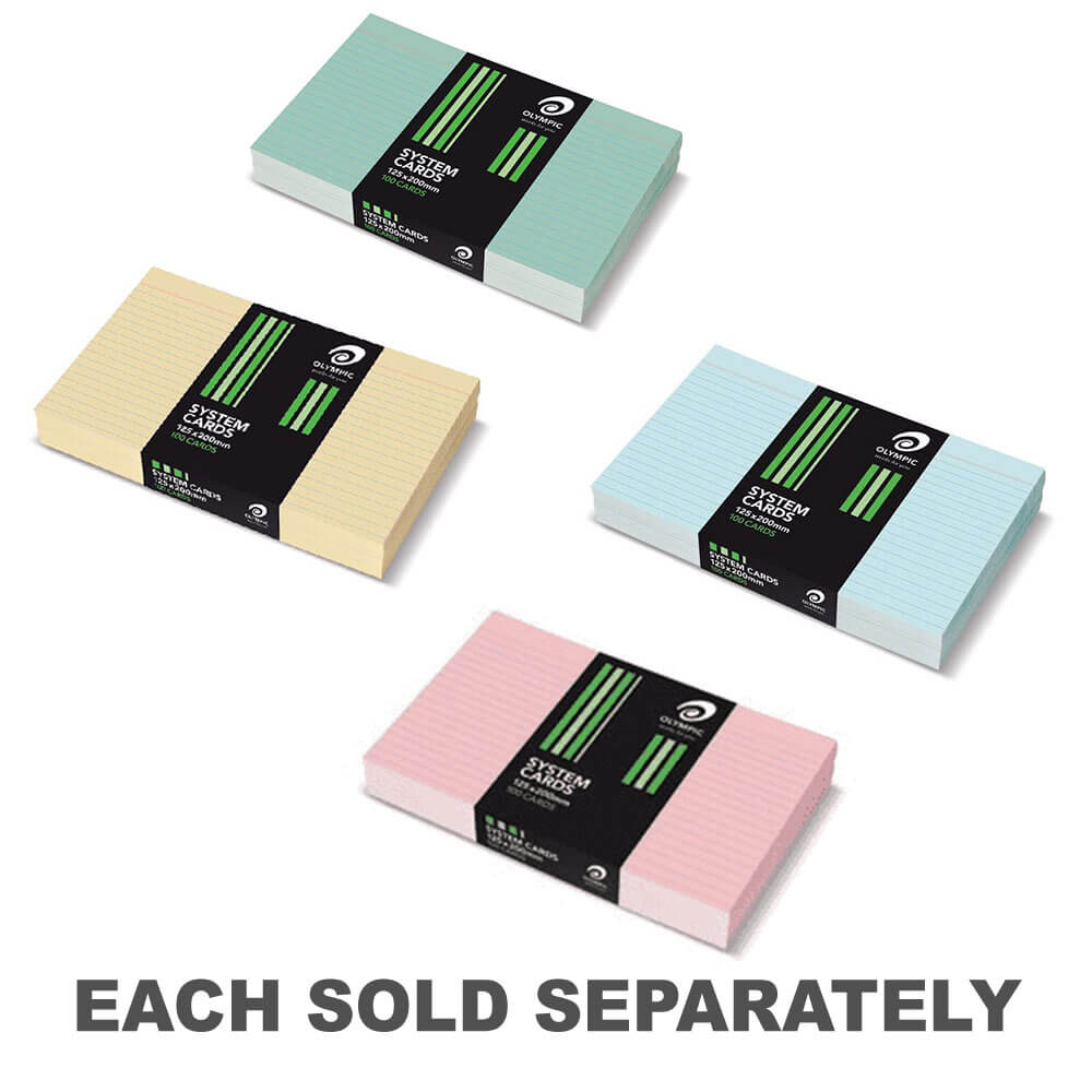 Cartes système dirigées olympiques (100pk) 8x5