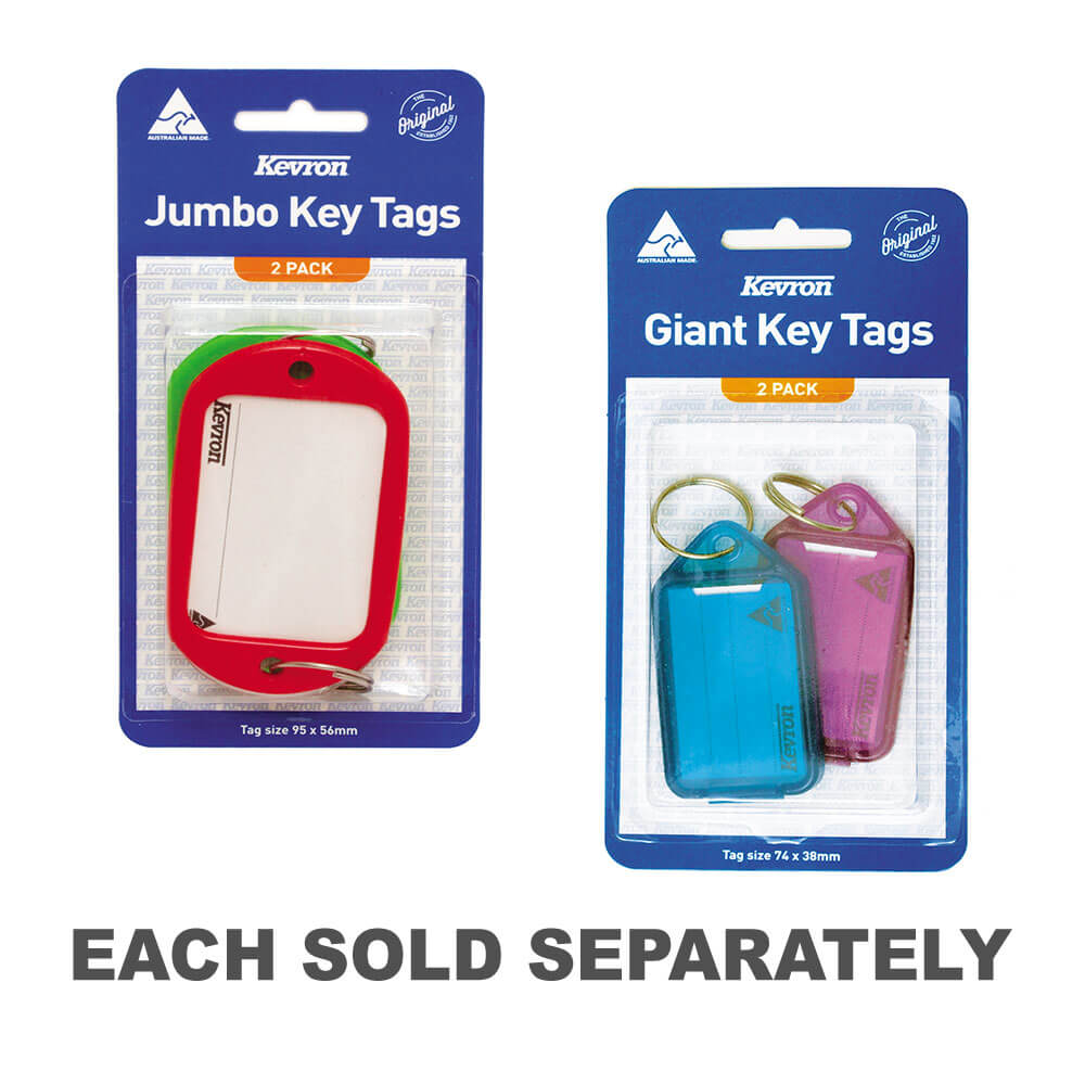 Kevron Key Tags 2pk (assorti)