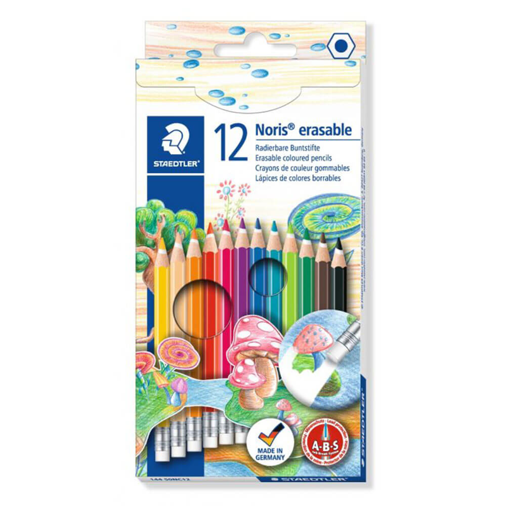 Crayons de couleur effacés du club Staedtler noris (12pk)