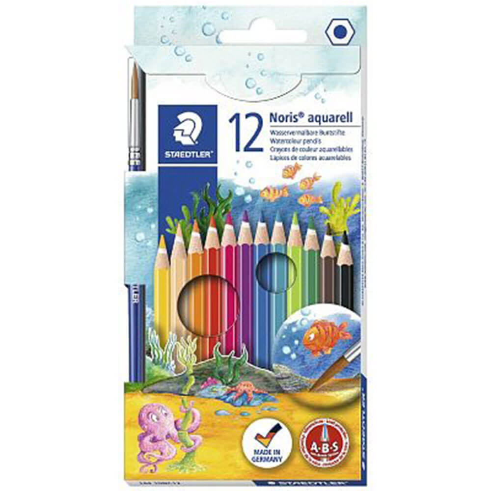 Staedtler Noris Aquarell aquarelle crayons avec pinceau