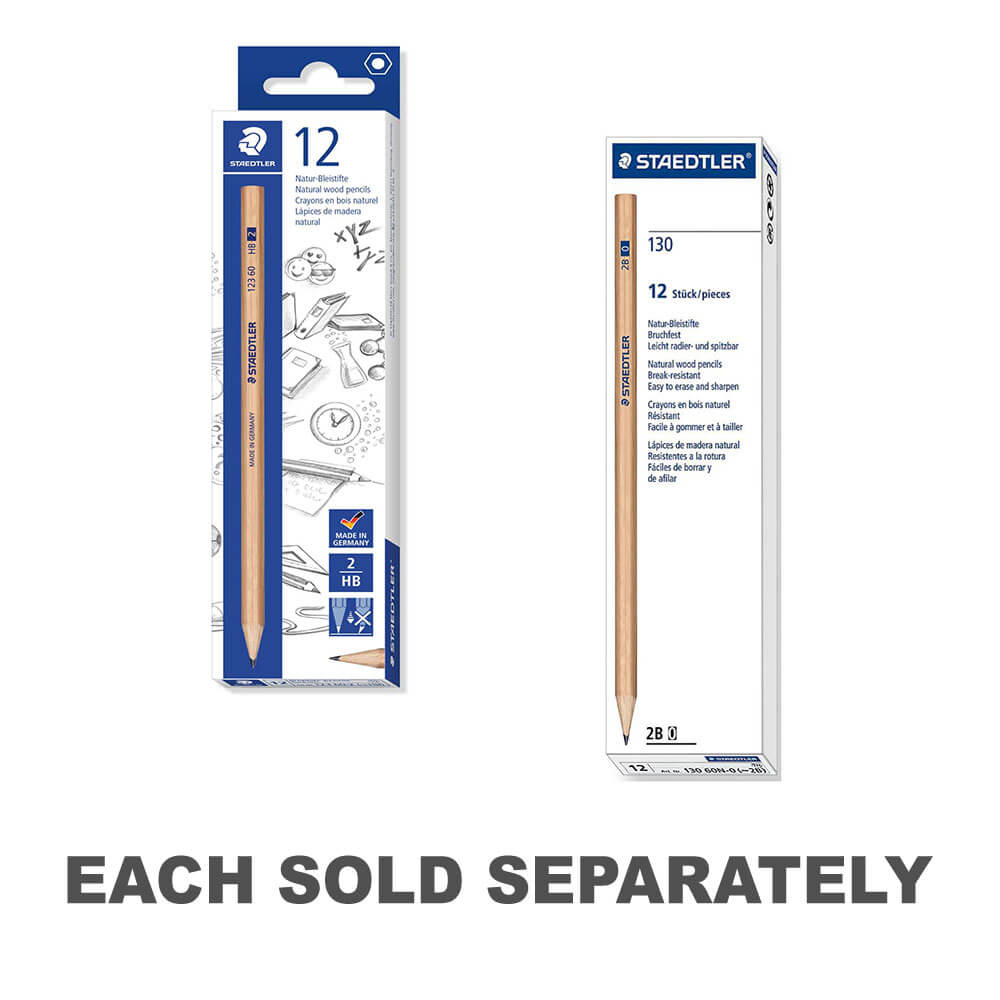 Crayons de plomb naturels Staedtler (12 / boîte)