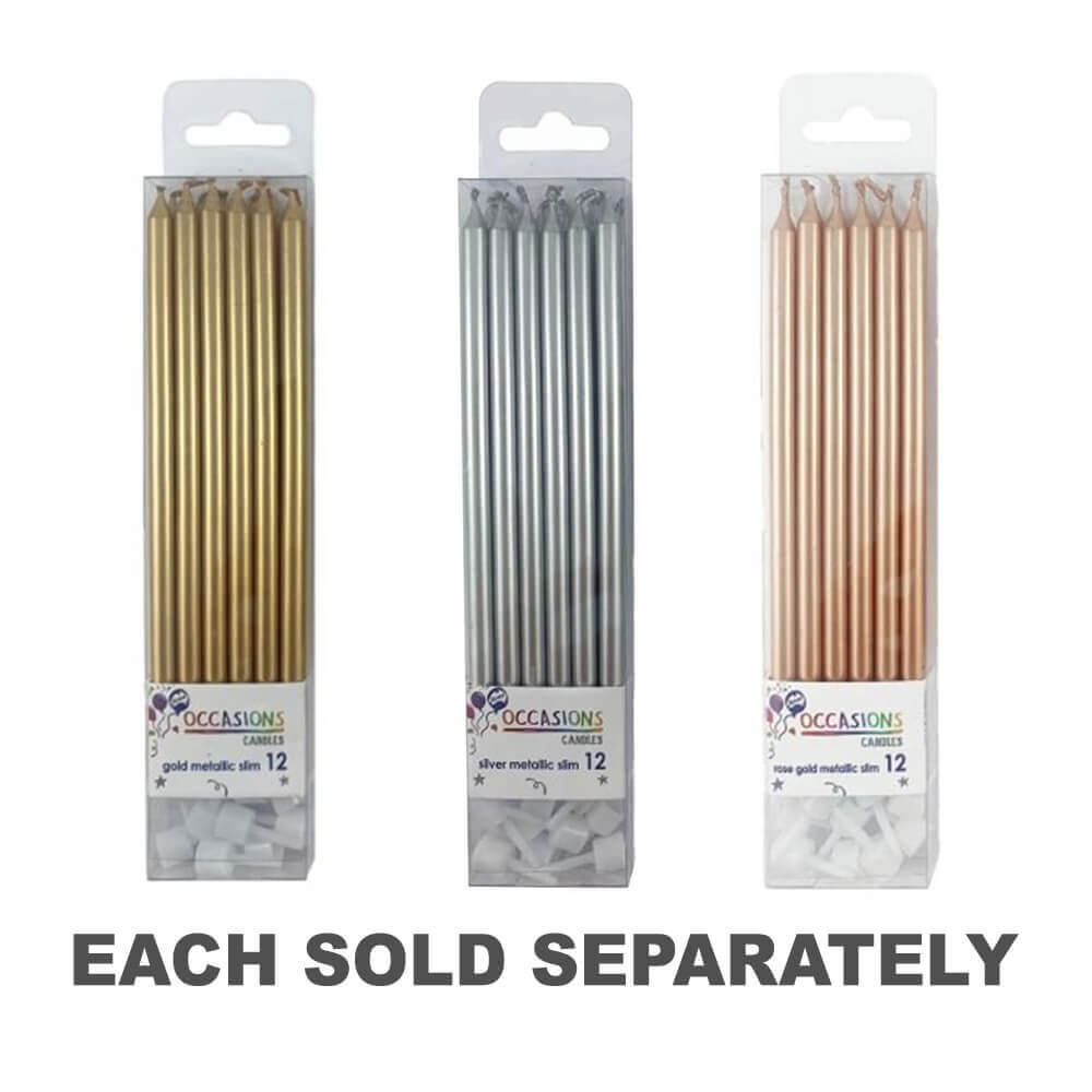 Bougies alpen minces avec des supports 120 mm (12pk)