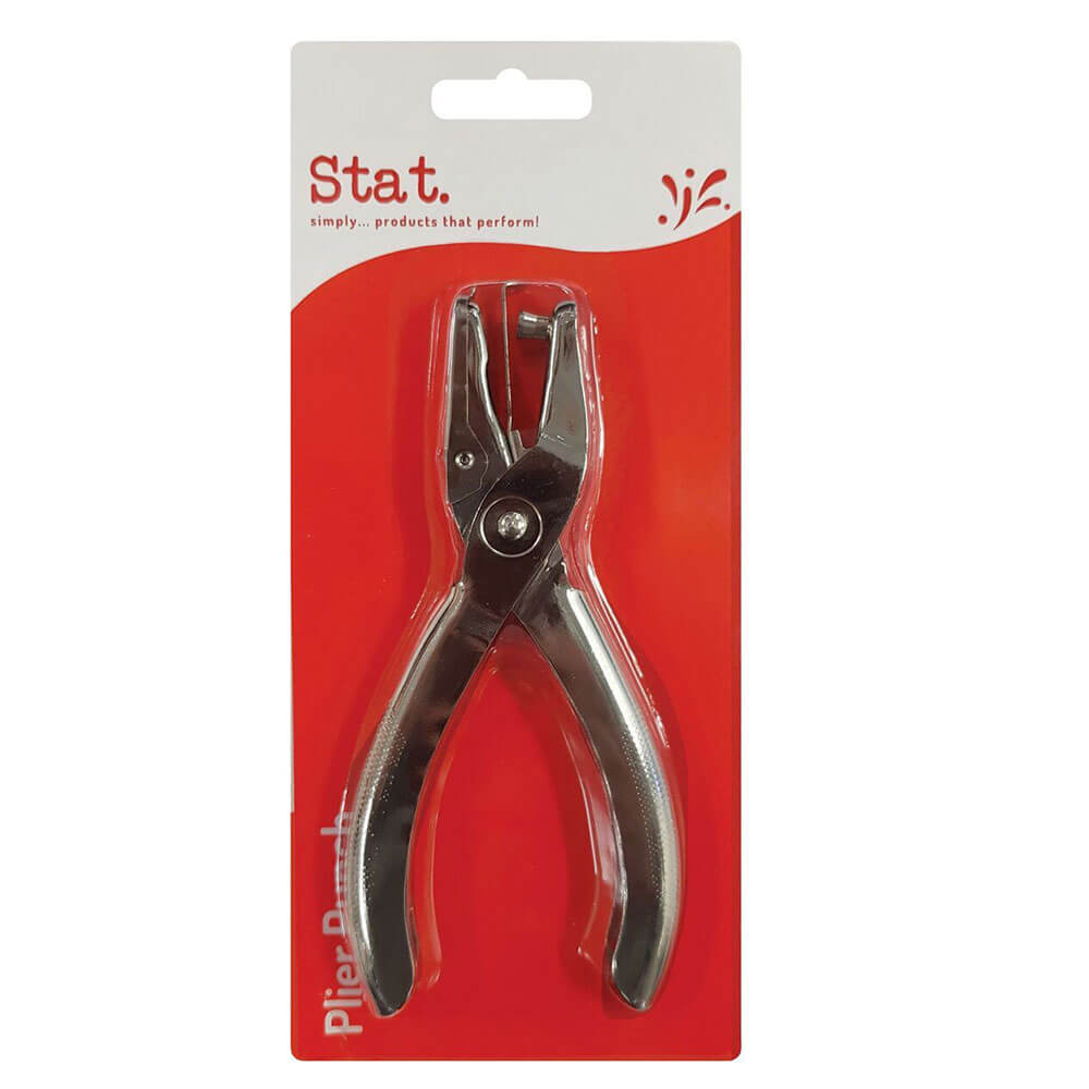Stat 1 trou Plier punch 8 feuilles (argent)