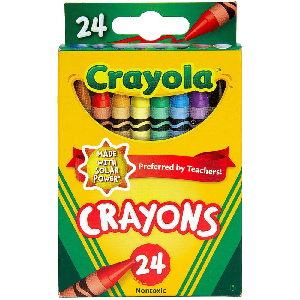 Crayola crayons non toxiques réguliers (24pk)