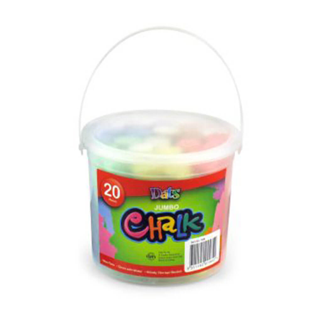 DATS non toxique Jumbo Chalk 20pk (couleurs assorties)