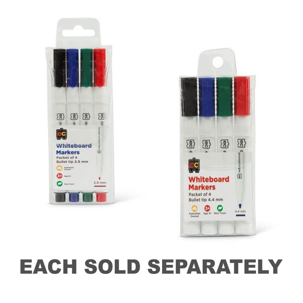 Marqueurs de tableau blanc de pointe EC (4pk)