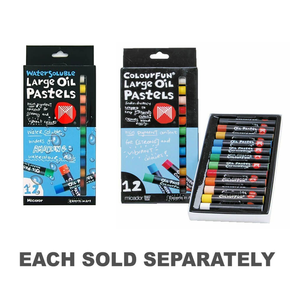 Micador Oil Pastels 12pk assorti (grand)