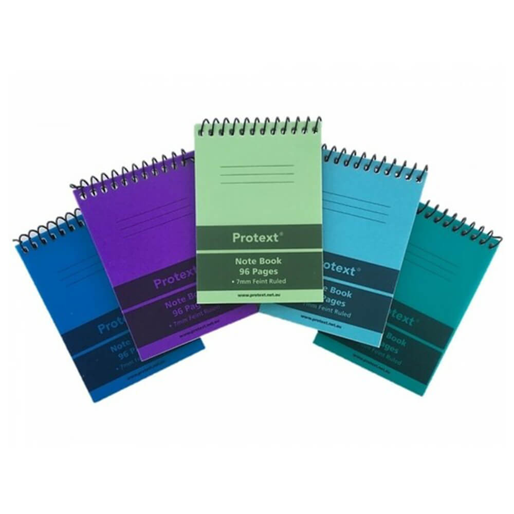 Protext 5 Sujet Spiral Notebook 96 Pages Pocket (assorti)