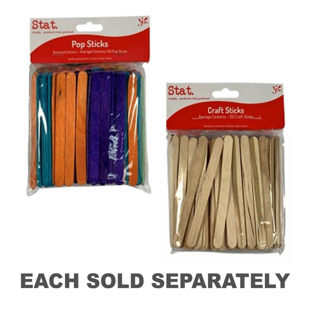 Sticks d'artisanat en bois (150pk)