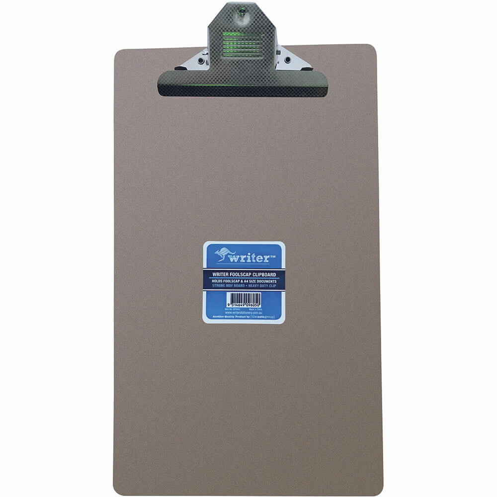 Écrivain grand clip du presse-papiers Masonite (Foolscap)